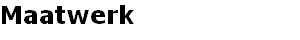 Maatwerk